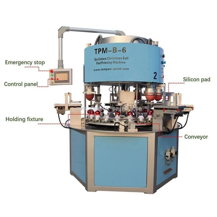Multi Color Christmas Balls Pad Printing Machine