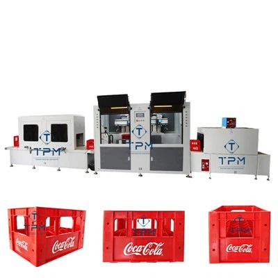 2 mesin percetakan skrin automatik warna untuk peti minuman
