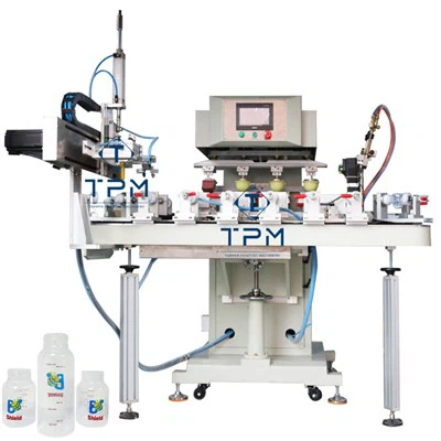 Mesin Cetak Pad Rotary Botol Babay Bentuk Berbeza